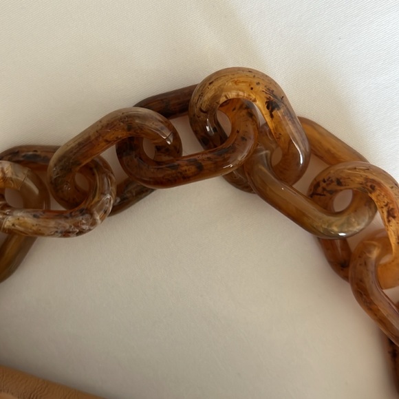 SOLD on Vestiaire Collective Mansur Gabriel Twist Mini Cloud Clutch With Chain - Picture 8 of 9